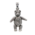 Sterling silver charms, front view