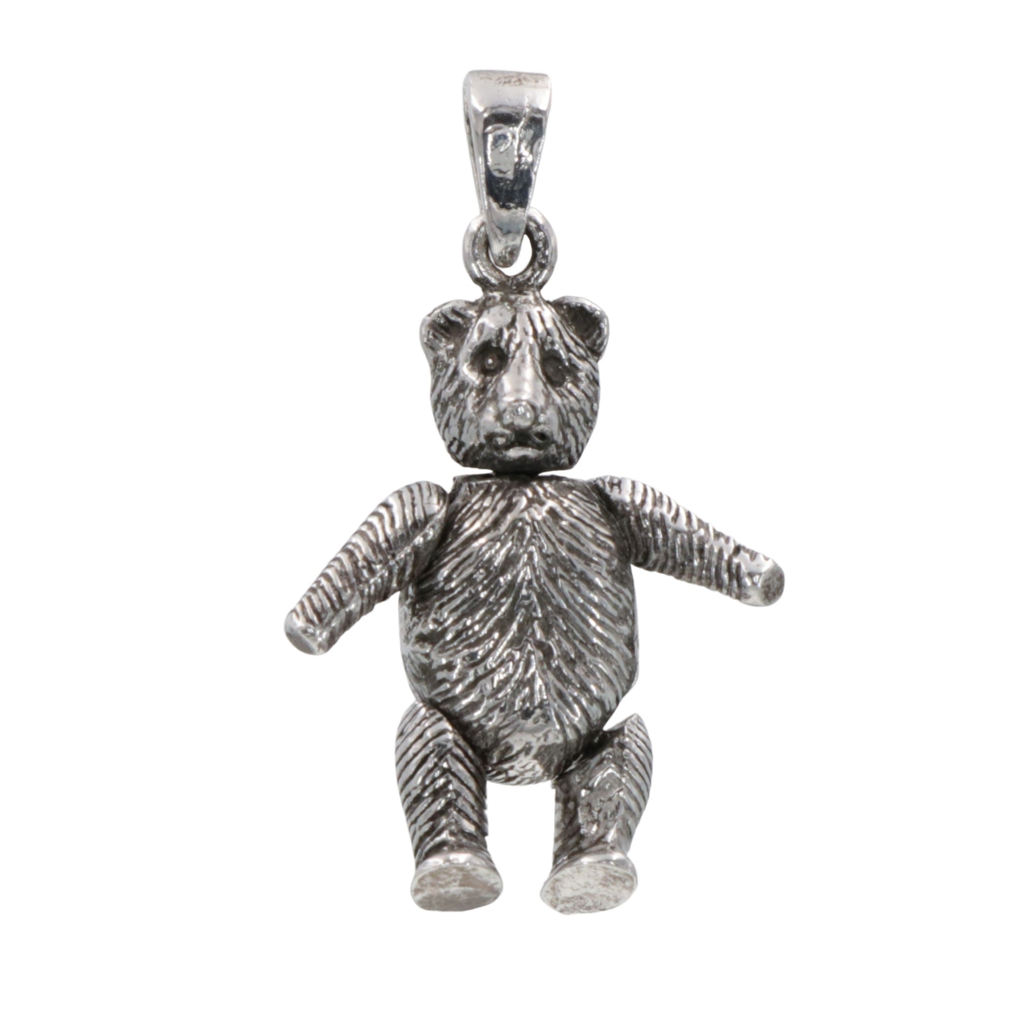 Sterling silver charms, front view