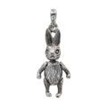 Sterling silver charms, front view