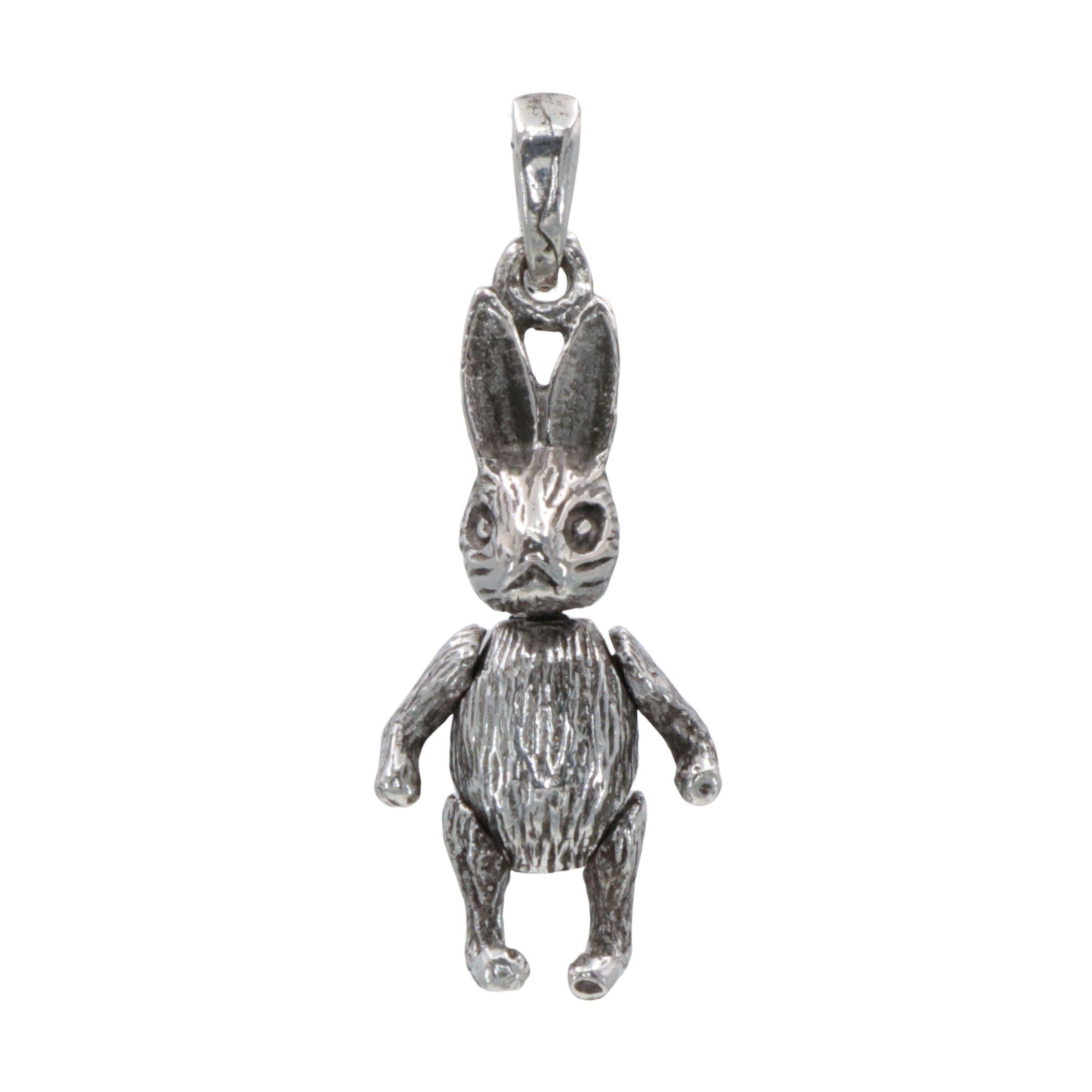 Sterling silver charms, front view
