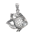 Filigree, sterling silver charms, front view