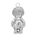 Sterling silver ornaments, front view