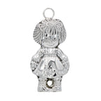 Sterling silver ornaments, front view