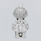 Back view of Raggedy Ann Christmas / Holiday Ornament showing 925 sterling silver hallmark
