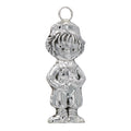 Sterling silver ornaments, front view