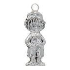 Sterling silver ornaments, front view