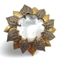 Art Deco style, Marcasite, sterling silver brooches / pins, front view
