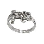 Sterling silver rings, front view