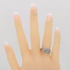 Detail view of Alligator Ring - Sterling Silver - Highly Detailed highlighting design details
