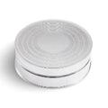 Sterling silver pillboxes, front view