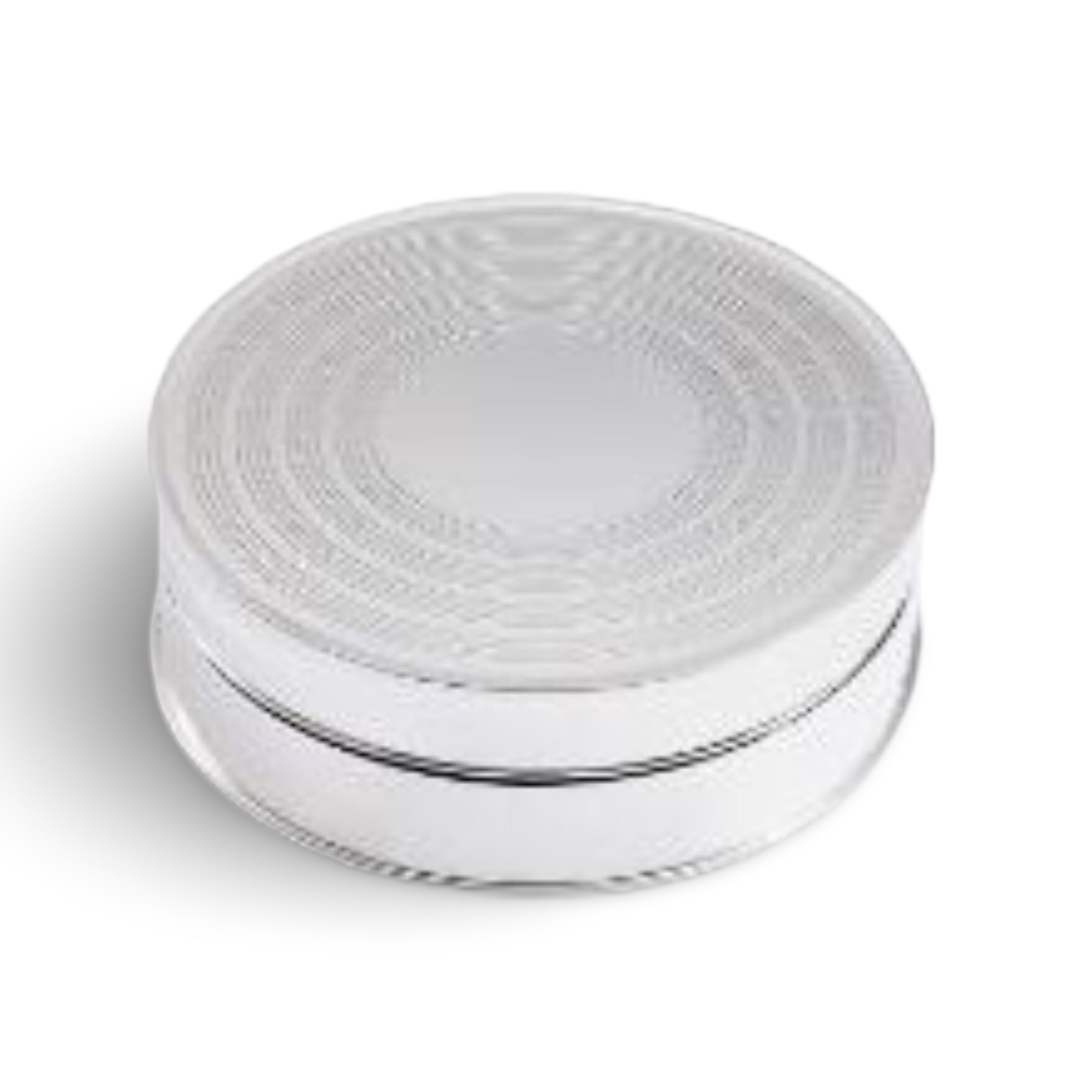 Sterling silver pillboxes, front view