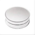 Sterling silver pillboxes, front view
