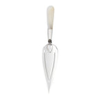 Pearl, Mother of Pearl, sterling silver bookmarks, front view