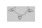 Back view of Angel / Fairy Charm Bracelet showing 925 sterling silver hallmark and toggle or lobster clasp