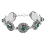 Filigree, sterling silver bracelets, front view