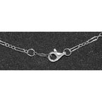 Back view of Deco Chain - 18 inches showing 925 sterling silver hallmark and spring ring clasp