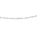 Sterling silver chains, front view