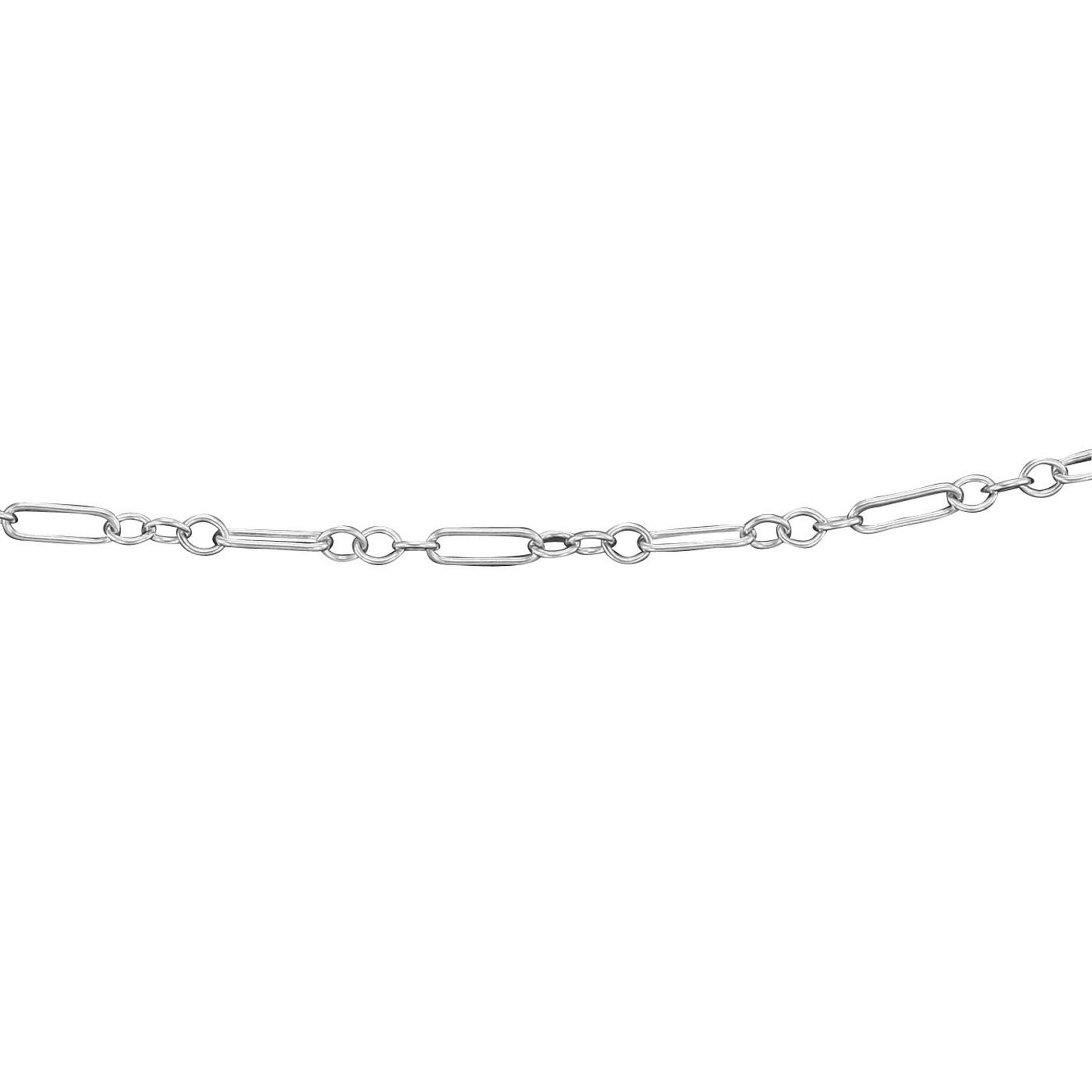Sterling silver chains, front view