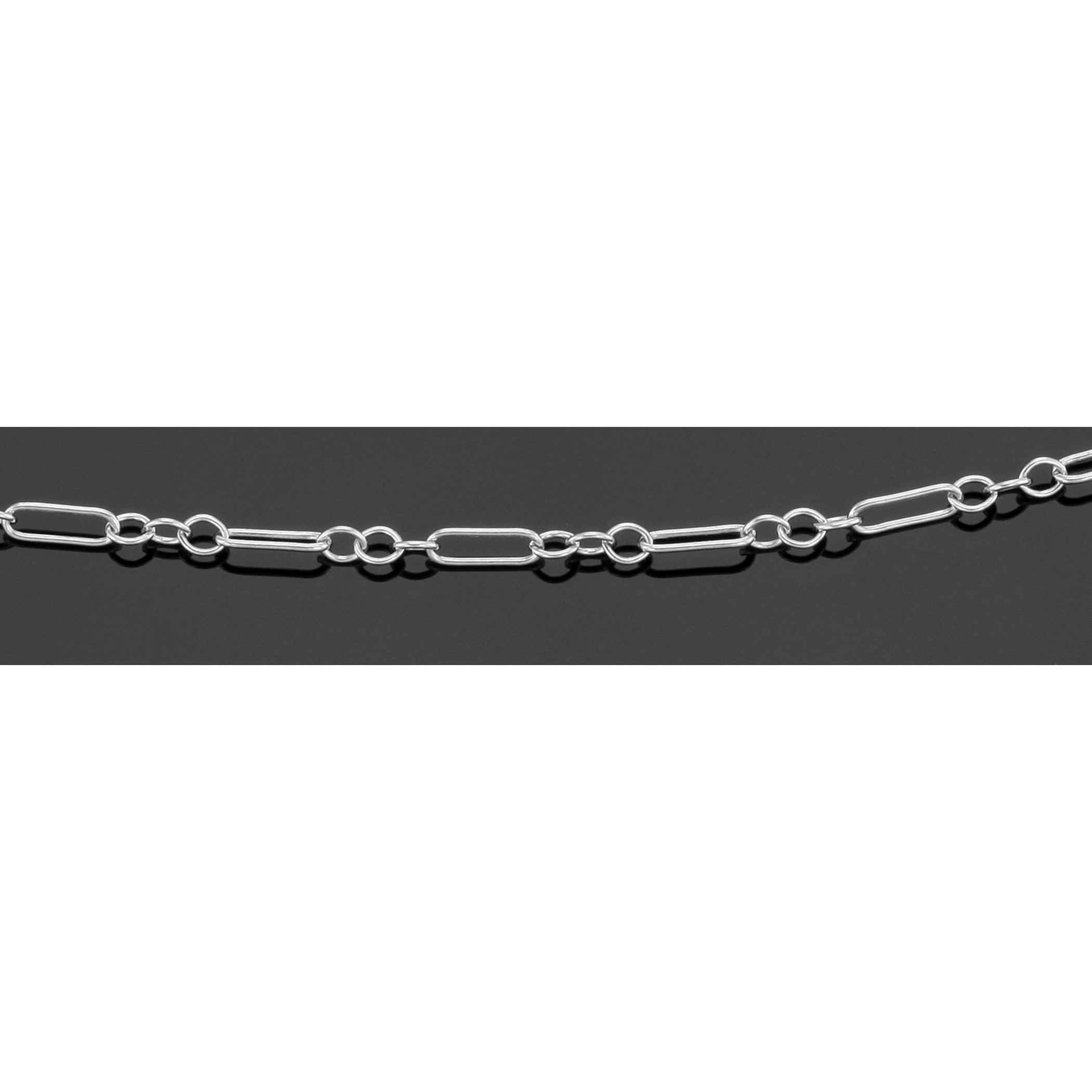 Sterling silver chains, front view