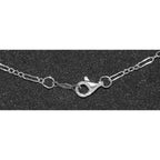Back view of 24 Heavy Deco Link Chain Necklace Trigger Lobster Claw Clasp showing 925 sterling silver hallmark and spring rin