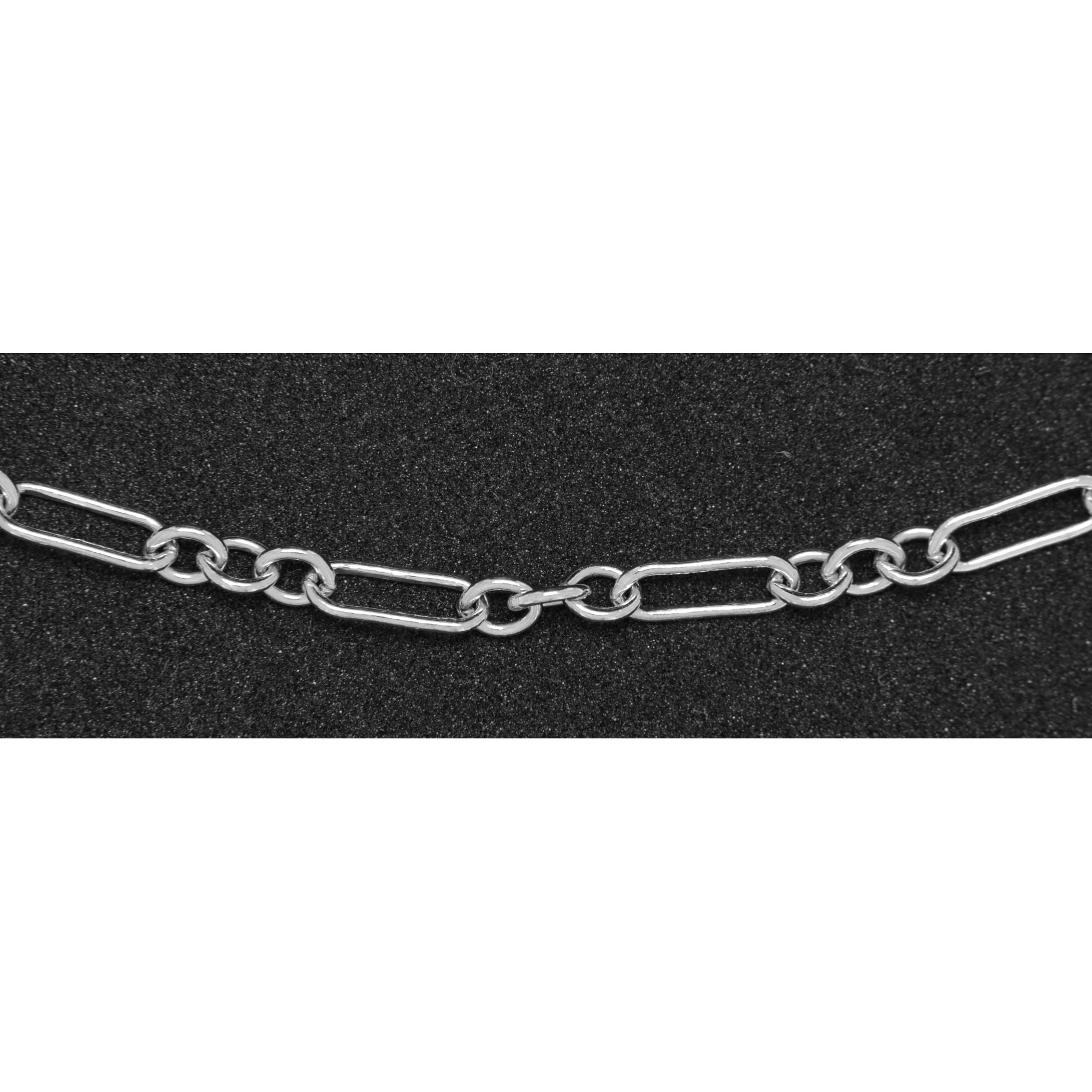 Sterling silver chains, front view