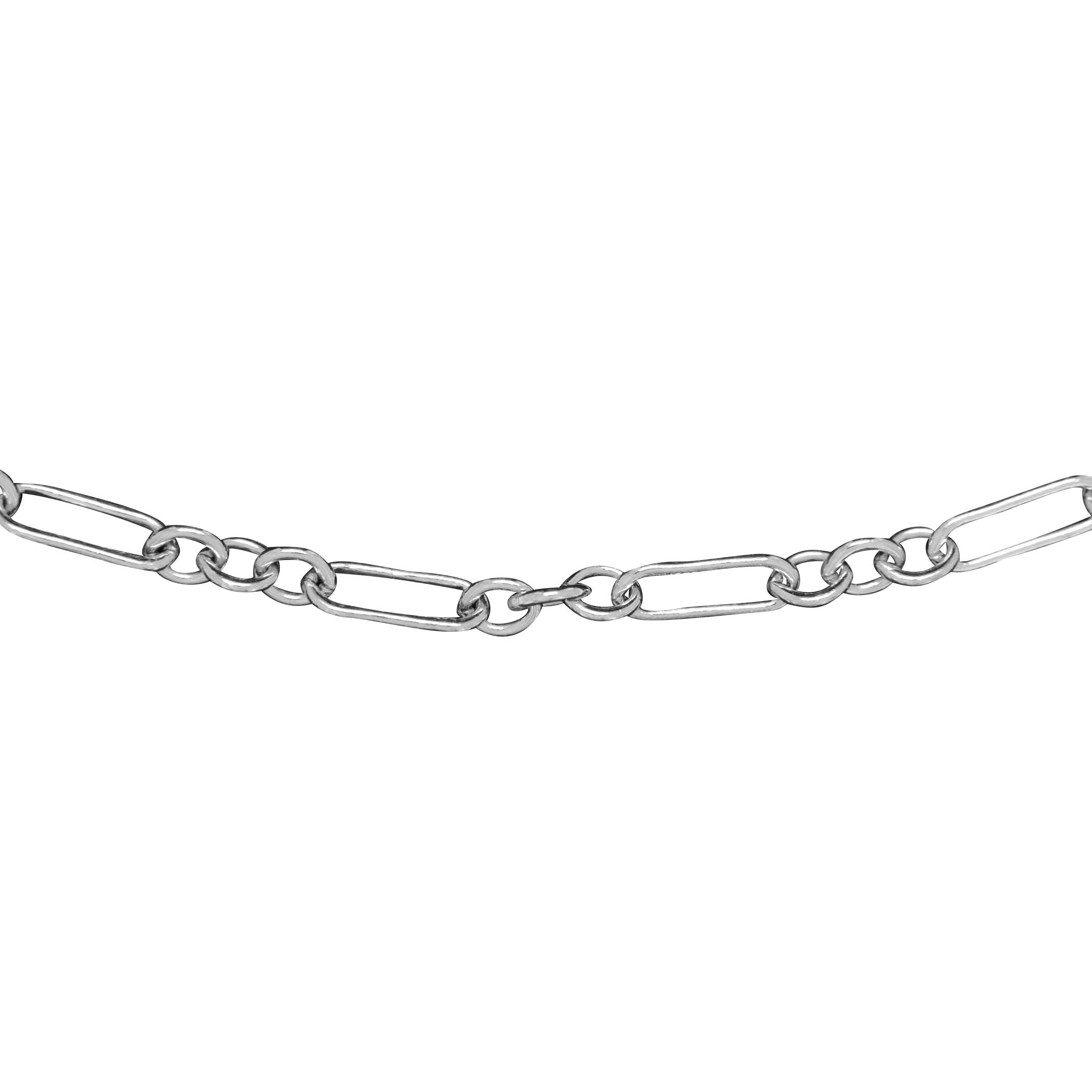 Sterling silver chains, front view