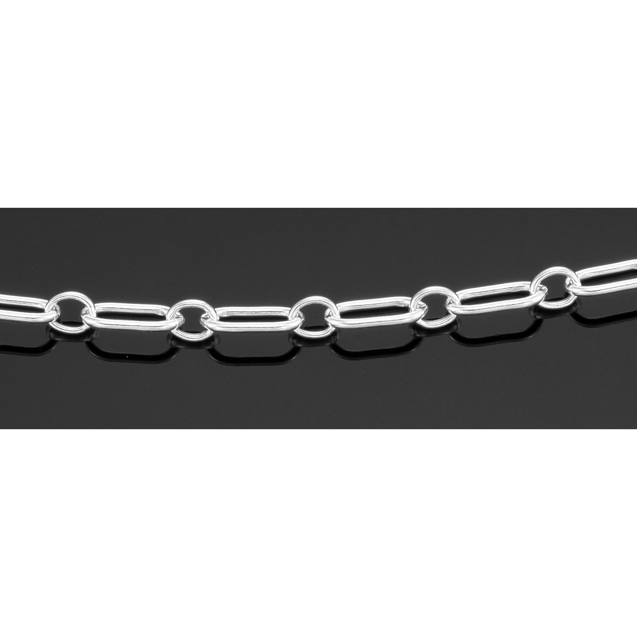 Back view of Chain Extender - 4 inch showing 925 sterling silver hallmark and spring ring clasp