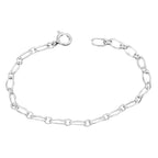 Sterling silver chains, front view