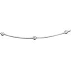 Sterling silver chains, front view