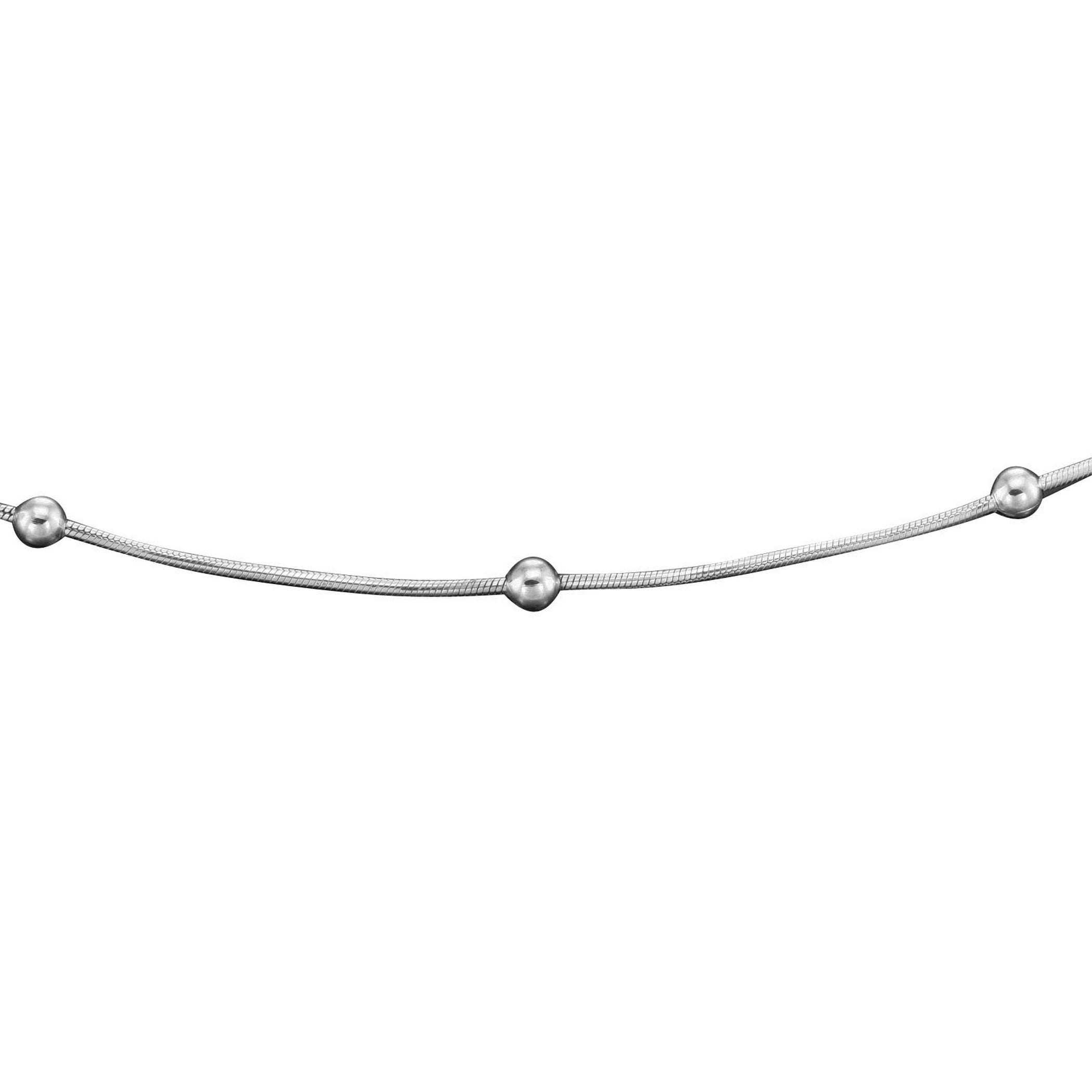 Sterling silver chains, front view