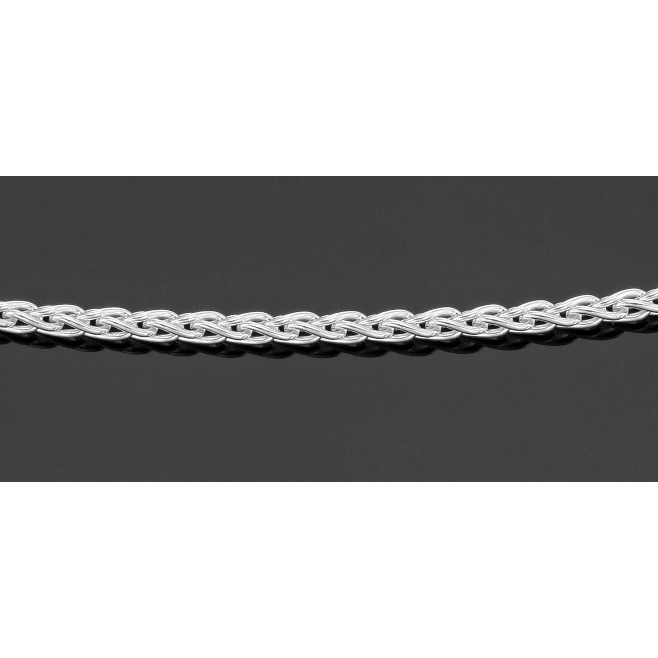 Sterling silver chains, front view