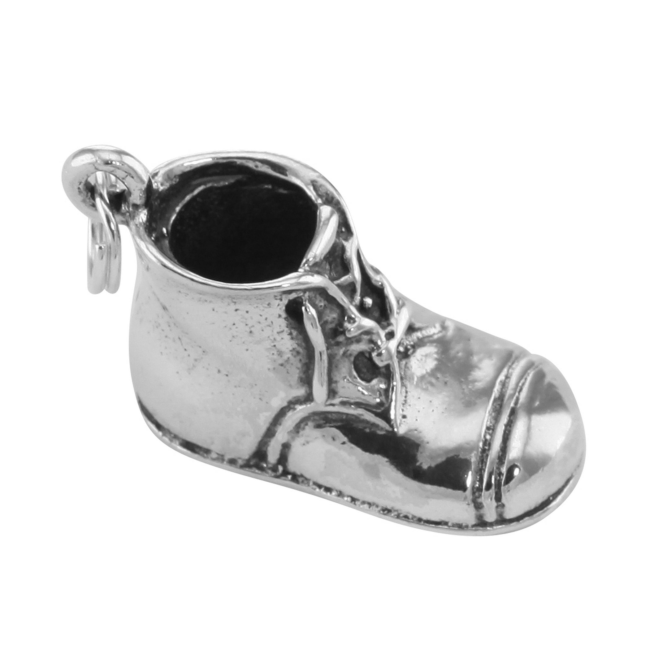 Sterling silver charms, front view