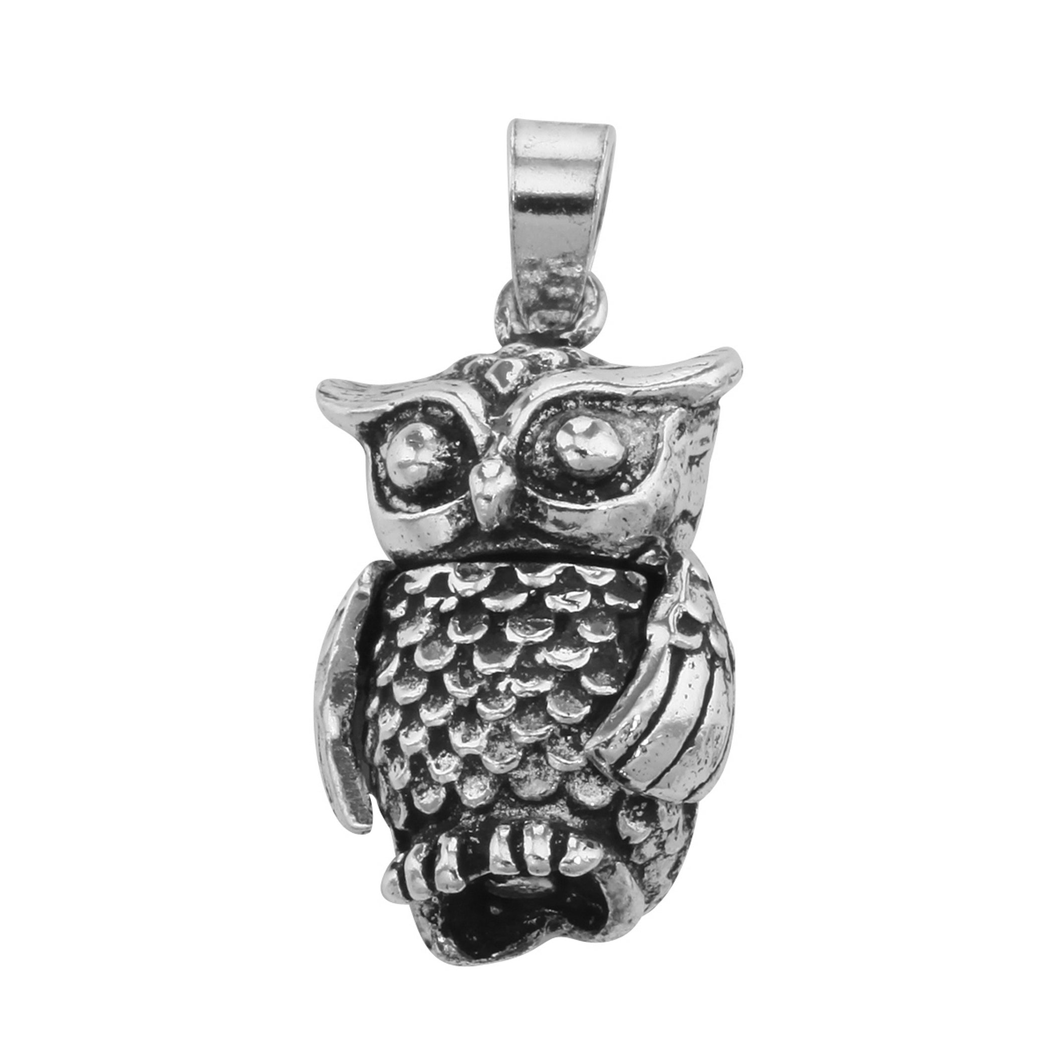 Sterling silver charms, front view