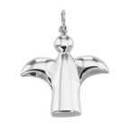 Sterling silver charms, front view