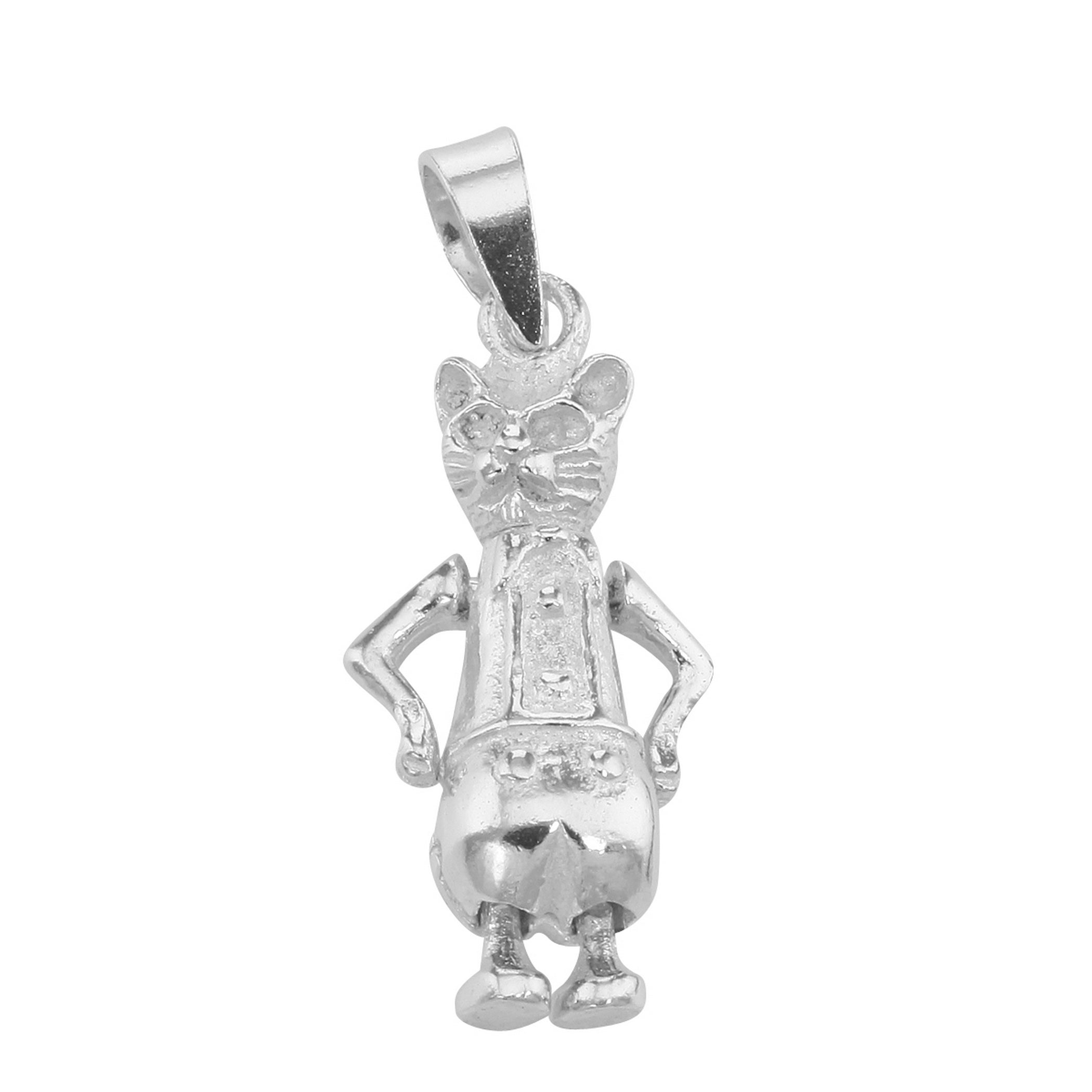 Sterling silver charms, front view