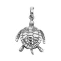 Sterling silver charms, front view