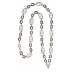 Detail view of Custom Victorian Style Chain - 24 inches highlighting design details