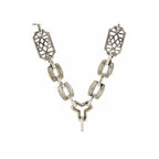 Back view of Custom Victorian Style Chain - 20 inches showing 925 sterling silver hallmark and spring ring clasp