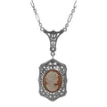 Filigree, sterling silver pendants, front view