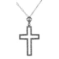Filigree, Crystal, sterling silver pendants, front view