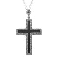 Black Onyx, Onyx, sterling silver pendants, front view