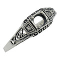 Filigree, Diamond, sterling silver semi mount rings, front view