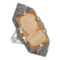 Sterling silver rings, front view