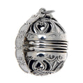Victorian style, sterling silver lockets, front view