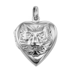 Sterling silver lockets, front view
