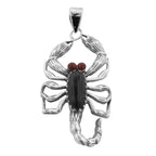 Carnelian, Onyx, sterling silver pendants, front view