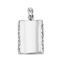 Sterling silver pendants, front view
