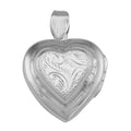 Sterling silver lockets, front view