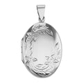 Antique style, sterling silver lockets, front view