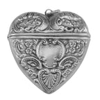 Victorian style, sterling silver lockets, front view